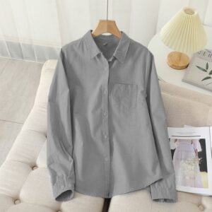 Casual cotton shirt for men's(Ash)