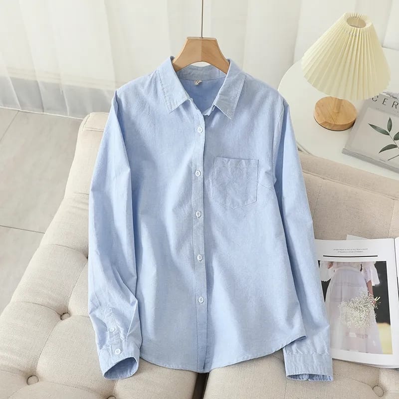 Casual cotton shirt for men's(Sky)