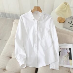 Casual cotton shirt for men's(White)