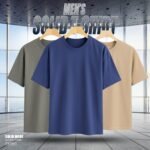 3 PCS PREMIUM SOLID DROP SHOULDER T-SHIRT FOR MEN'S(Surma,Navy,Khaki)