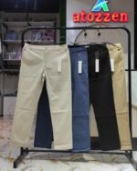 4 Pcs classic formal pant(Off white,Navy,Black,Khaki)