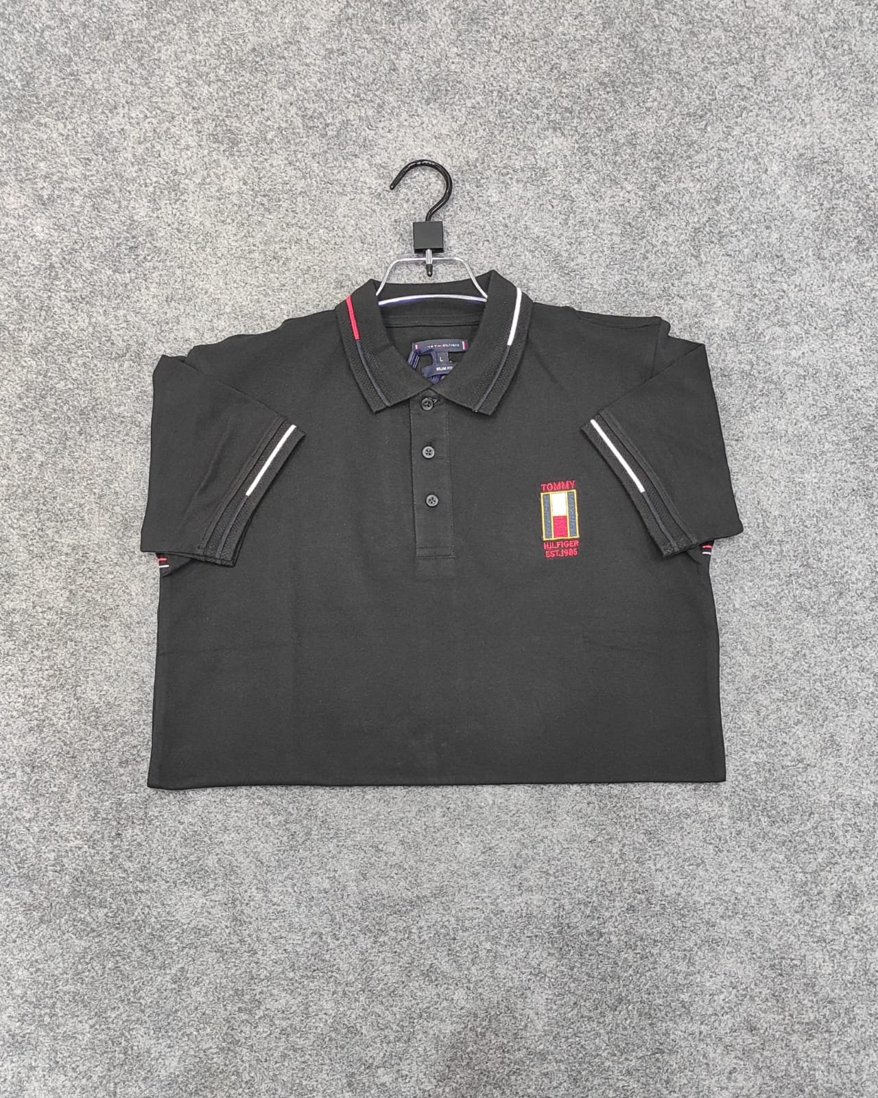 WhatsApp Image 2026-02-12 at 8.48.31 PM (1) 1 pcs Luxury polo t-shirt(Black) - Image 1