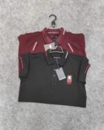 2 pcs Luxury polo t-shirt(Maroon,Black)