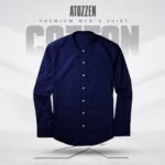 1Pcs round neck premium Mens Shirt (Navy)