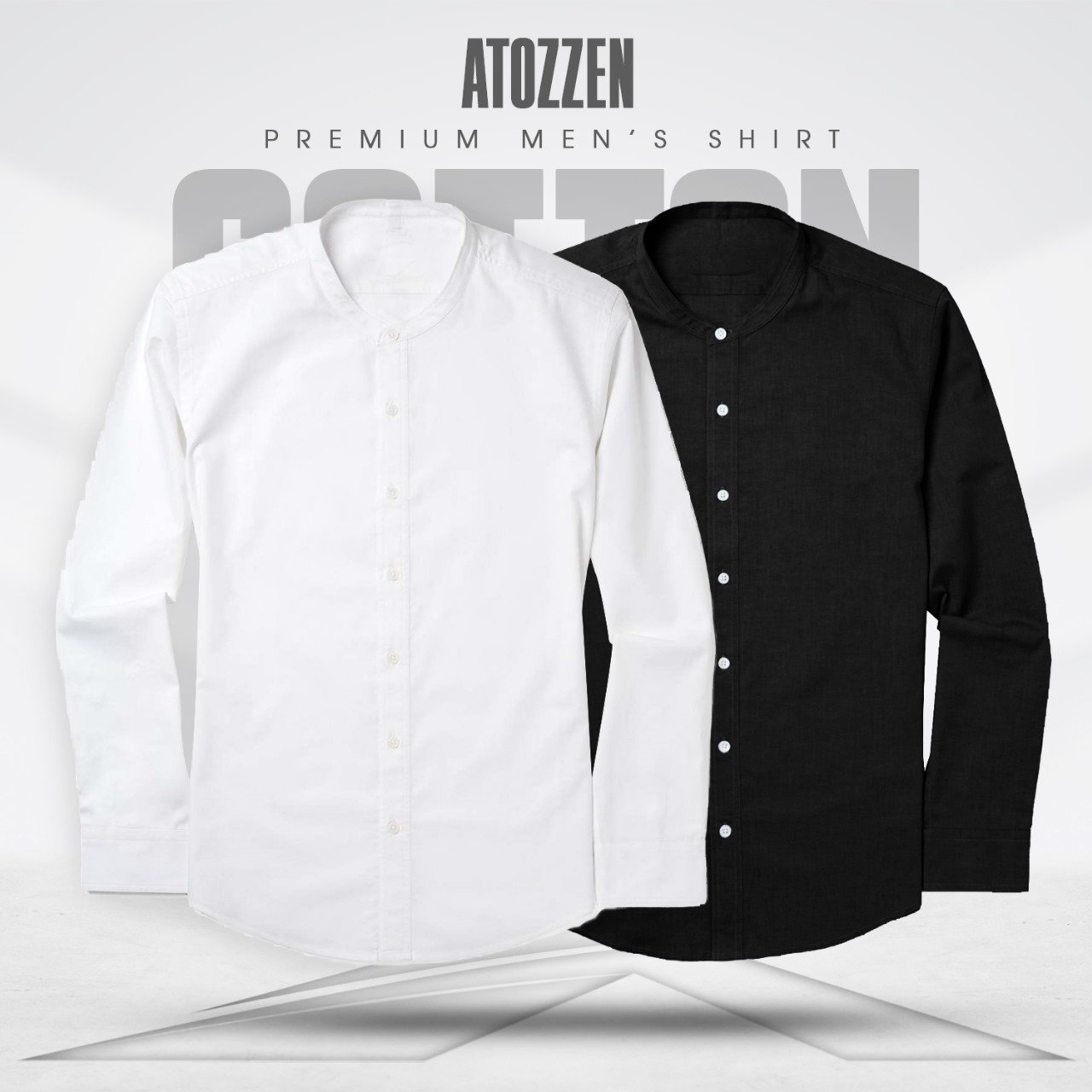 WhatsApp Image 2026-02-21 at 12.21.54 AM (2) 2Pcs round neck premium Mens Shirt (White,Black) - Image 1