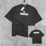 1 pcs Oversized Exported Drop Shoulder T-shirt(Amiri-Black)