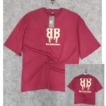 1 pcs Oversized Exported Drop Shoulder T-shirt(BB-Maroon)