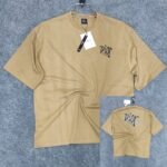 1 pcs Oversized Exported Drop Shoulder T-shirt(Dior-Beige)