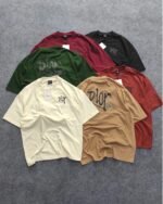 6 pcs combo Oversized Exported Drop Shoulder T-shirt(Dior)