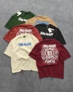 6 pcs combo Oversized Exported Drop Shoulder T-shirt(B-Main)