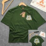 Oversized Exported Drop Shoulder T-shirt(LV-Green)