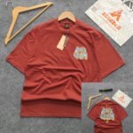 Oversized Exported Drop Shoulder T-shirt(LV-Redish Brown)