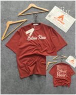 Oversized Exported Drop Shoulder T-shirt(CK-Main-Redish brown)