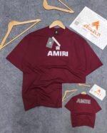 Oversized Exported Drop Shoulder T-shirt(AM-Main-Maroon)