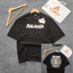 Oversized Exported Drop Shoulder T-shirt(Balmain)