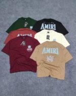 6 pcs combo Oversized Exported Drop Shoulder T-shirt(AMIRI NEW)