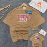 Oversized Exported Drop Shoulder T-shirt(Adidas -Khaki)
