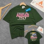 Oversized Exported Drop Shoulder T-shirt(Adidas -Green)