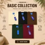 5 pcs Half Sleeve T-Shirt (CREAM,Black,Coffee,Green,Maroon)