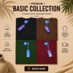 4 pcs Half Sleeve T-Shirt (Black,Coffee,Green,Maroon)