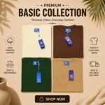 4 pcs Half Sleeve T-Shirt (Cream,Coffee,Green,khaki)