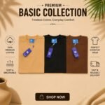 3pcs Half Sleeve T-Shirt (Khaki,Black,Coffee)