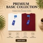 2pcs Half Sleeve T-Shirt (White,Maroon)