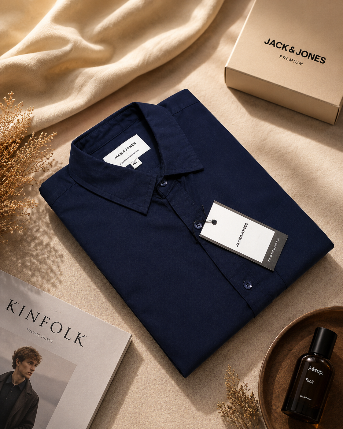 Navy Full Sleeve Casual Shirt(Navy) - Image 1