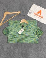 China Imported Premium T-Shirt(ADIDAS)-Green Multi colour