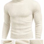 Premium Full Sleeve High Neck Sweater (cream)