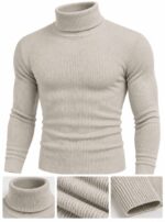 Premium Full Sleeve High Neck Sweater (off white)