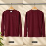 Classic Winter Full Sleeve T-Shirt-colombia-Maroon - Image 2