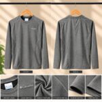 Classic Winter Full Sleeve T-Shirt-colombia-Grey