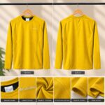 Classic Winter Full Sleeve T-Shirt-colombia-Mustard Yellow