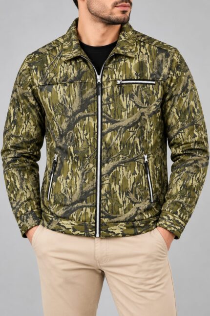 Premium Export Quality Men's Double-Part  Jacket — Ultra Warm Winter Outerwear(tree print)